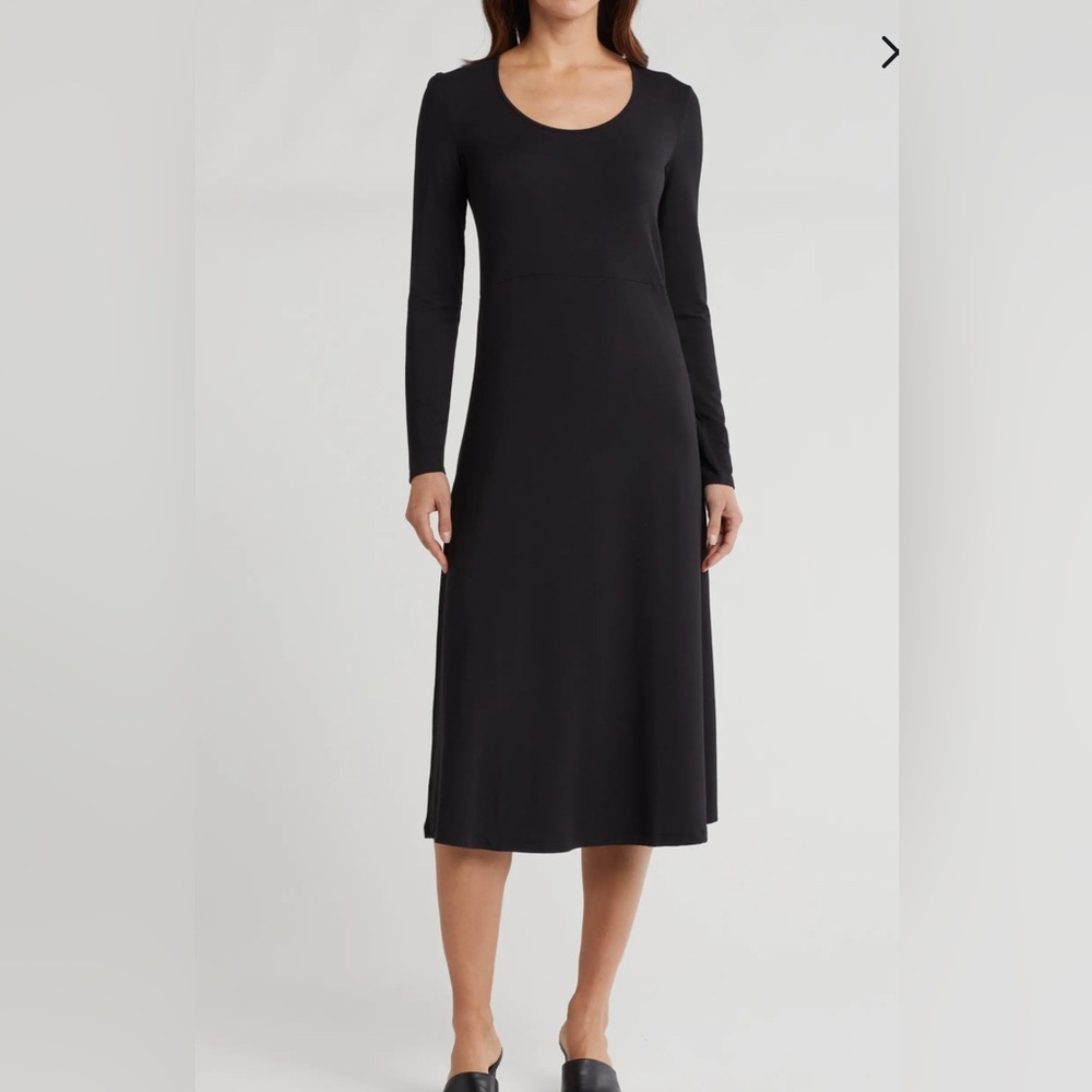 Vince Black Long Sleeve Dress